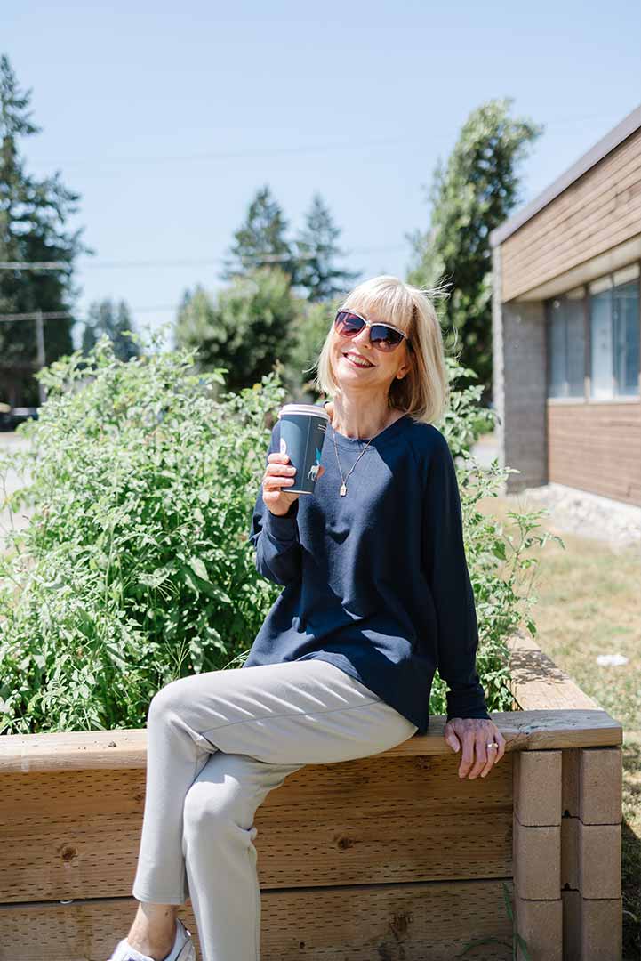 BtT-1021 Gilmour Bamboo French Terry Mid Crop Sweatshirt - Navy BtT-1021 Gilmour Bamboo French Terry Mid Crop Sweatshirt - Navy