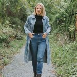 7222O/4501 Tribal Long Duster Vintage Denim Jacket - Washed Blue